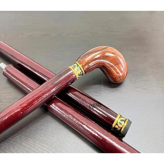 Wooden Cane Hand Carved High-end Walking Cane Lightweight Design Support Up to 500lbs Horse Canes for Seniors Suitable for Personal and Gift Use