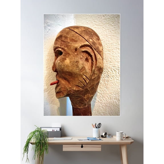 Wooden Cane Poster Wall Art, Modern Wall Decor For Living Room Bedroom, 8x12 UNFRAMED
