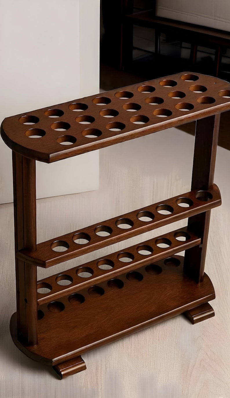 Wooden Cane Stand Holder for Multiple Walking Sticks | 23-Hole Solid ...