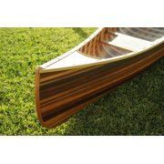 Wooden Canoe With Ribs Curved Bow Matte Finish 12 ft