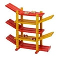 thumbnail image 1 of Wooden Car Roller Racetrack Toy, Red & Yellow, 1 of 1