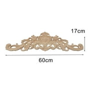 Wooden Carved Applique Furniture Unpainted Mouldings Decal Onlay Home-Decor