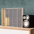 thumbnail image 1 of Wooden Cassette Tape Storage Holder with 100 Slots for Music Collection, 1 of 5