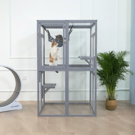 Kittywalk Ferris Wheel Outdoor Cat Cage Enclosure Green 44 x 24 x 40 Walmart