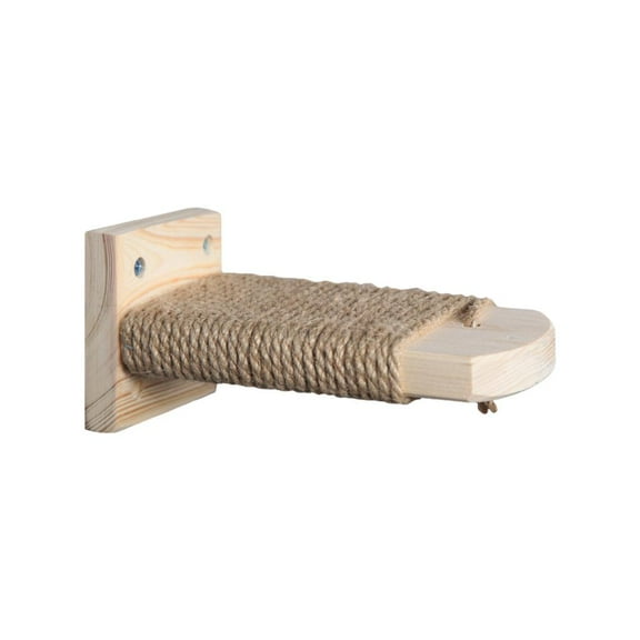 Wooden Cat Doorsteps with Waterproof and Anti-Corrosion Properties, Suitable for Small and Adult Cats, Installable in Carrier or on Wall