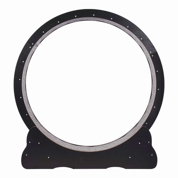 Wooden Cat Exercise Wheel, 43.3" Large Cat Treadmill Wheel for Indoor Cats, Cat Running Wheel with Detachable Carpet & Cat Teaser for Running/Walking/Training, Suitable for Most Cats Black