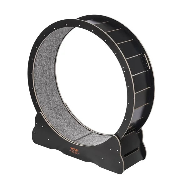 Wooden Cat Exercise Wheel 43.3" Silent Running Wheel for Cats Up to 25 LBS