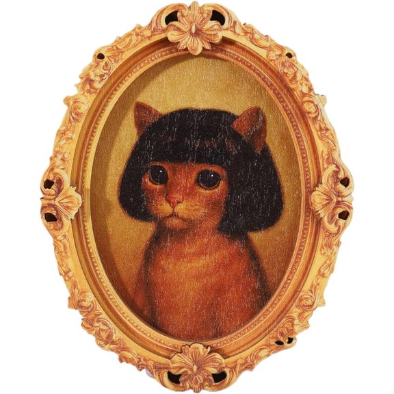 Wooden Cat Magnets Magnetic Picture Frames for Fridge Classroom Locker