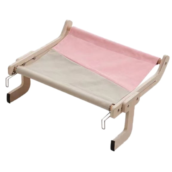 Wooden Cat Window Sill Hanging Bed Detachable Pet Furniture Indoor Comfort for Feline