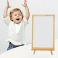 thumbnail image 1 of Wooden Chalkboard Sign with Stand - 12x12 Inch Small Blackboard for Store Menu, Message Board, Student Homework, Home Decor, Farmhouse Kitchen Cafe Wall Hanging(White), 1 of 6