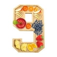 thumbnail image 1 of Wooden Charcuterie Number Fillable Board Box, Fruit Cheese Platter Vegetable Food Dish, Reuseable Serving Tray for Home Decor, Birthday Party Decorations (9), 1 of 5