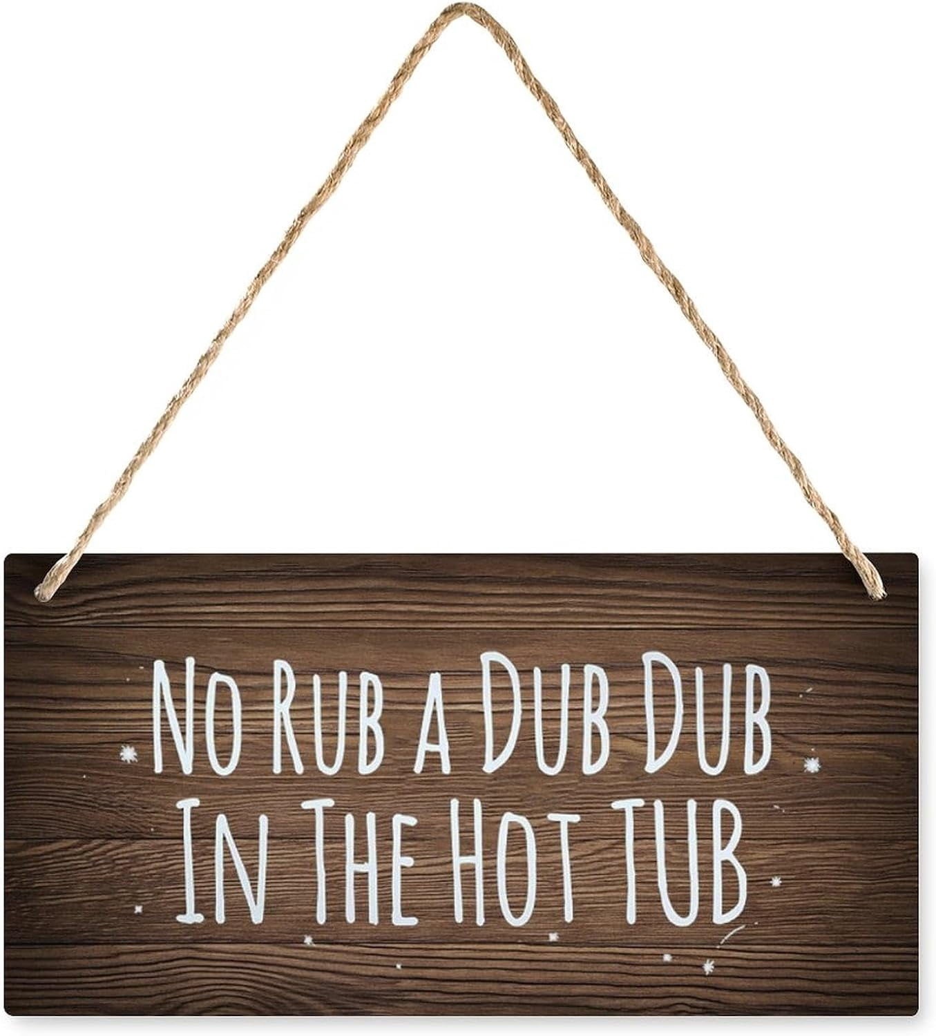 Funnt Shed Wooden Cheeky Funny Hot Tub Sign Hanging Garden Shed Plaque for Home ...