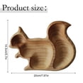 thumbnail image 1 of Wooden Cheese Board, Squirrel Shaped Charcuterie Serving Tray for Snacks, 1 of 8