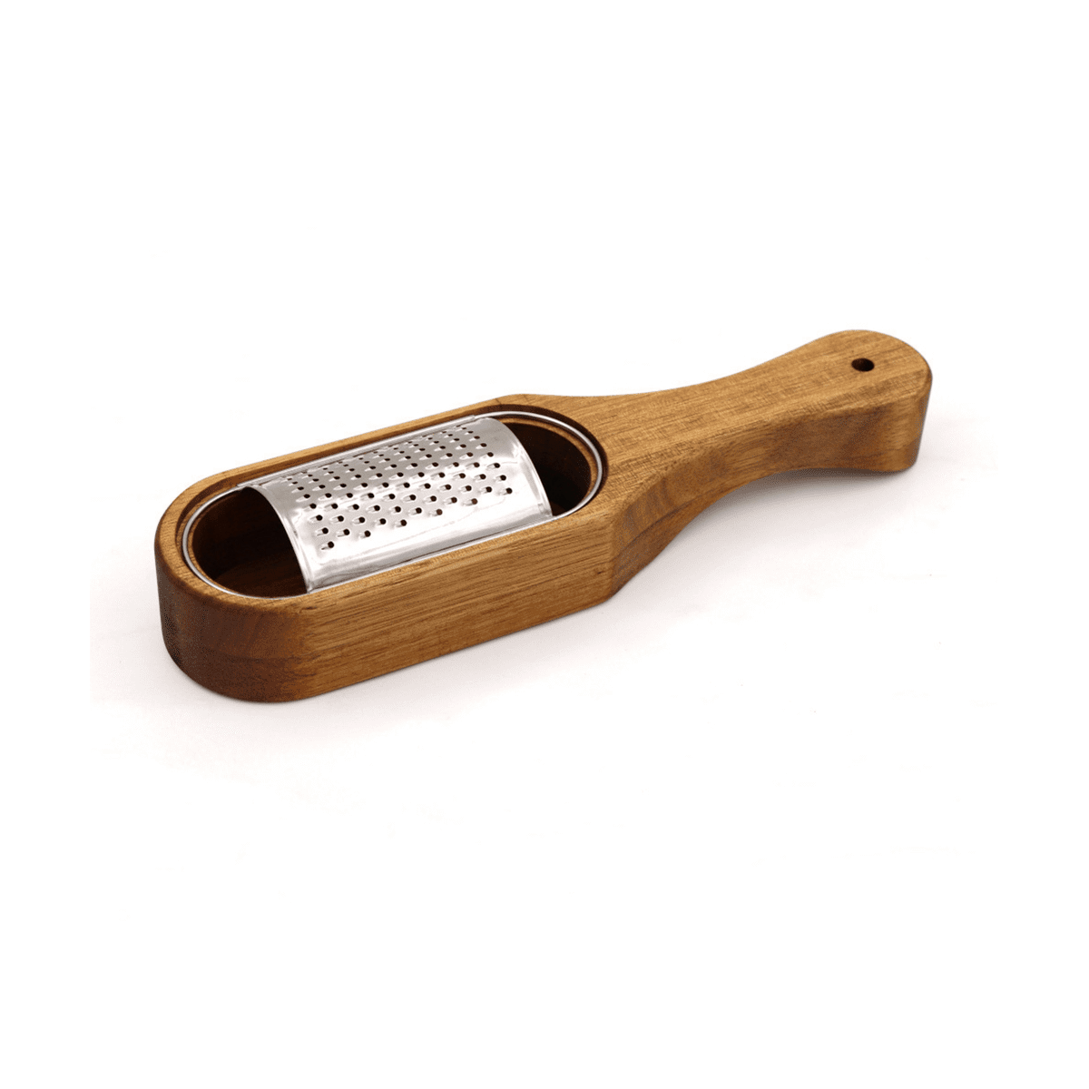 Wooden Cheese Grater with Handle,Rustic Brown Cheese Shredder
