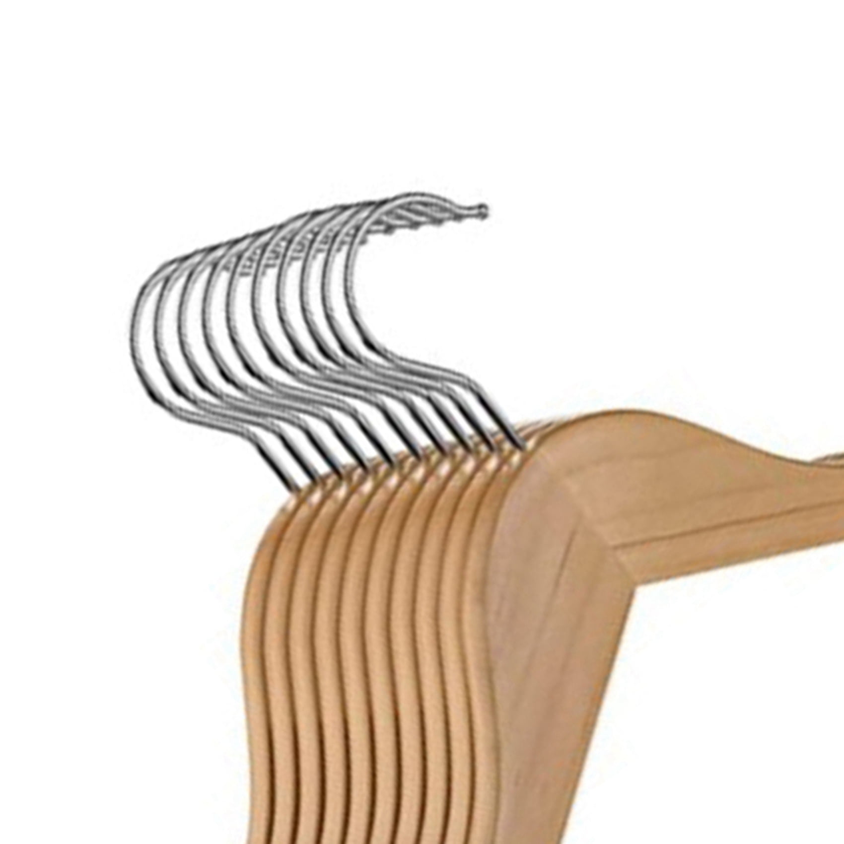 Wooden Children's/Children's Hangers (20 Pack) Smooth and Wooden Baby/Parenting Hangers-12.5 Inch-Space Saving