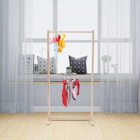 Wooden Children's or Pets' Garment Clothes Rack Armoire Display Stand Organizer Pets' Clothes Display Stand Kitty Puppy Garment Rack Pet Dress Organizing Hanger Pet Clothes Hanger Wood Rack