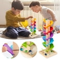Wooden Children's Puzzle Leaves Building Blocks Early Education Leaf