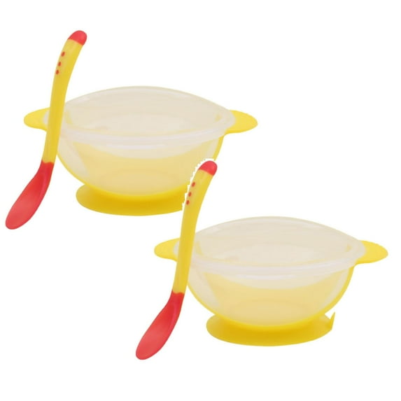 Wooden Chopsticks Baby Children Training Feeding Dinner Bowl Spoon Tableware Set With Suction Cup