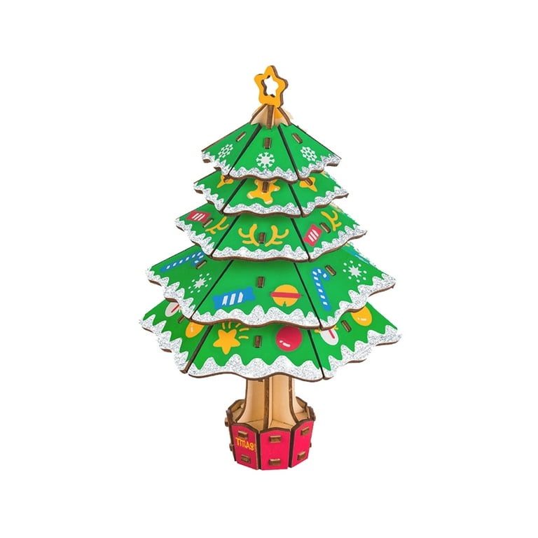 Wooden christmas tree puzzle cheap