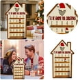 Wooden Christmas Advent Calendar Christmas Countdown 30cm Wooden
