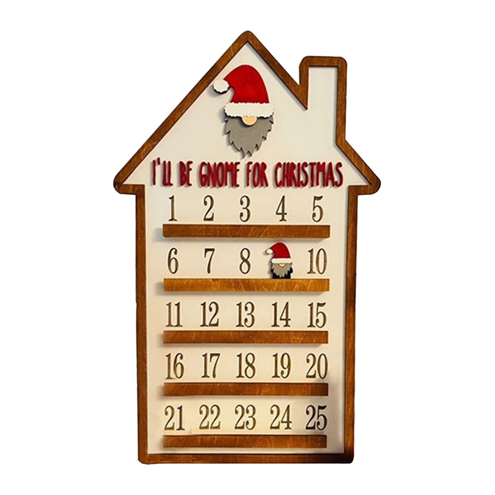 Wooden Christmas Advent Calendar Christmas Countdown 30cm Wooden ...