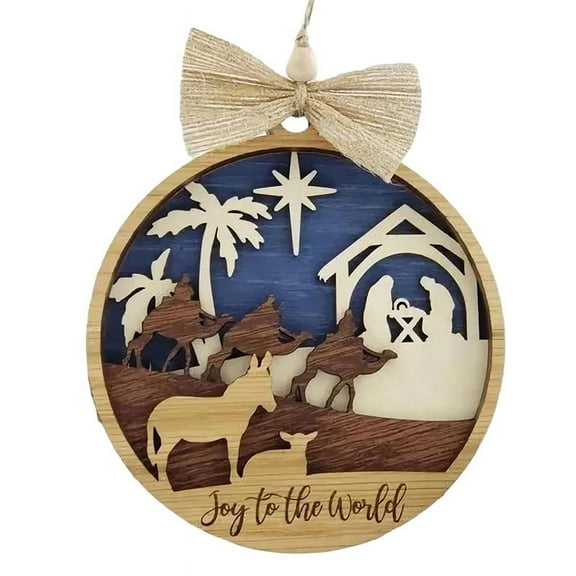 Wooden Christmas Decorations Christmas Tree Decorations Outdoor Christmas Decorations 3D Hanging Decorations C