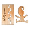 thumbnail image 1 of Wooden Christmas Dwarf Footprint Template Christmas Decoration Template, 1 of 10