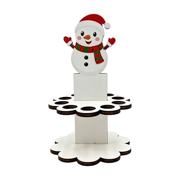 Wooden Christmas Money Holder Ornament, 10-Slot Cash Display Tree with Stand, Festive Xmas Table Centerpiece Decor, Funny Gift Card Holder for Holiday Parties, Office Desks & Home Decoration (White)
