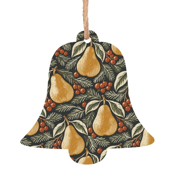 Wooden Christmas Ornaments 6 Pcs, Hanging Decor for Tree, Wall, Door ...