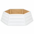 Wooden Christmas Tree Collar, 6-Panel Hexagonal Base Cover, 30 in ...