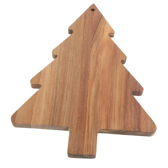 Wooden Christmas Tree Cutting Board Charcuterie Board for Kitchen Decorative Practical