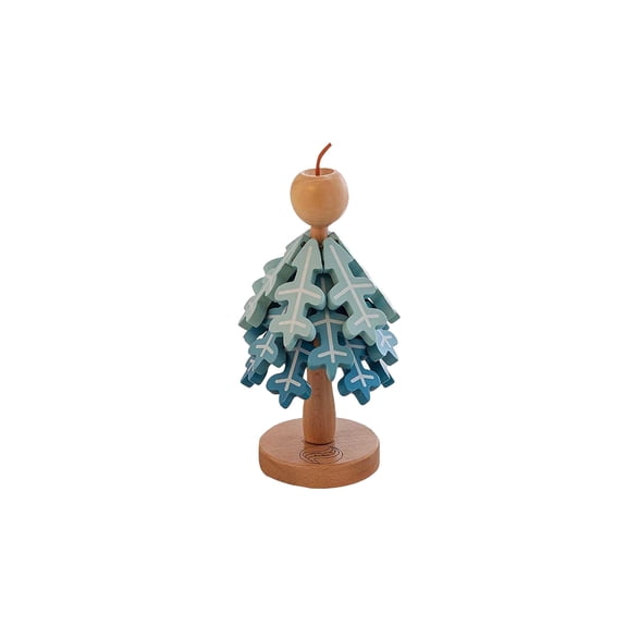 Wooden Christmas Tree Shaped Coasters for Home Décor, Enterway Decor, Dinner Table or Coffee Table Décor. Wooden Trivets for hot Dishes Wooden Tree Trivets Set for Hot Pans, Bowls or Plates (Apple)