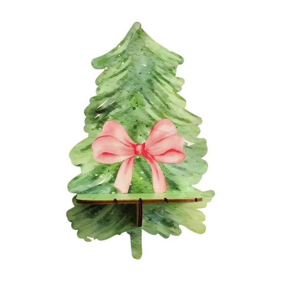Wooden Christmas Tree Wall Shelf – Green Hanging Organizer Rack for Holiday Home, Bedroom, or Living Room Décor