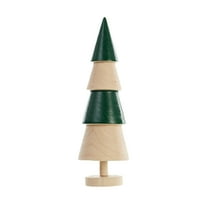 Wooden Christmas Trees Handmade Tree Shaped Wood Sculpture Mini Wooden Christmas Trees For Arts Crafts Xmas Holiday Party Accessories Desktop Ornament Home Decor