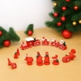 thumbnail image 1 of Wooden Christmas train decorative ornament with assembly, colorful design for holiday decor, size 9.44x2.16x0.98 inches, for mantel shelves table displays and gifts, 1 of 7