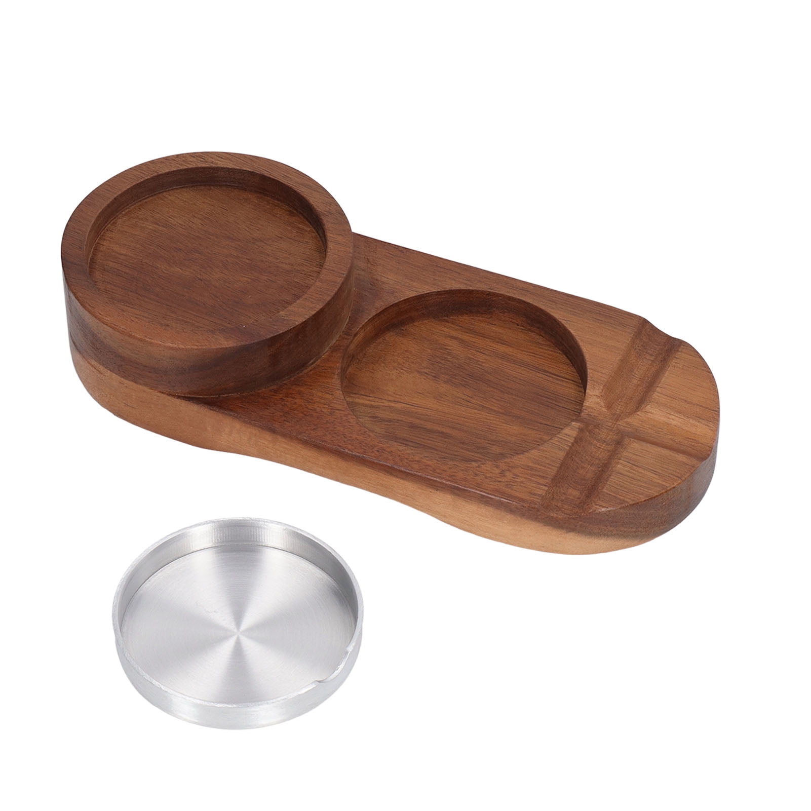 Wooden Cigar Ashtray Coaster,2 In 1 Retro Detachable Delicate Whiskey