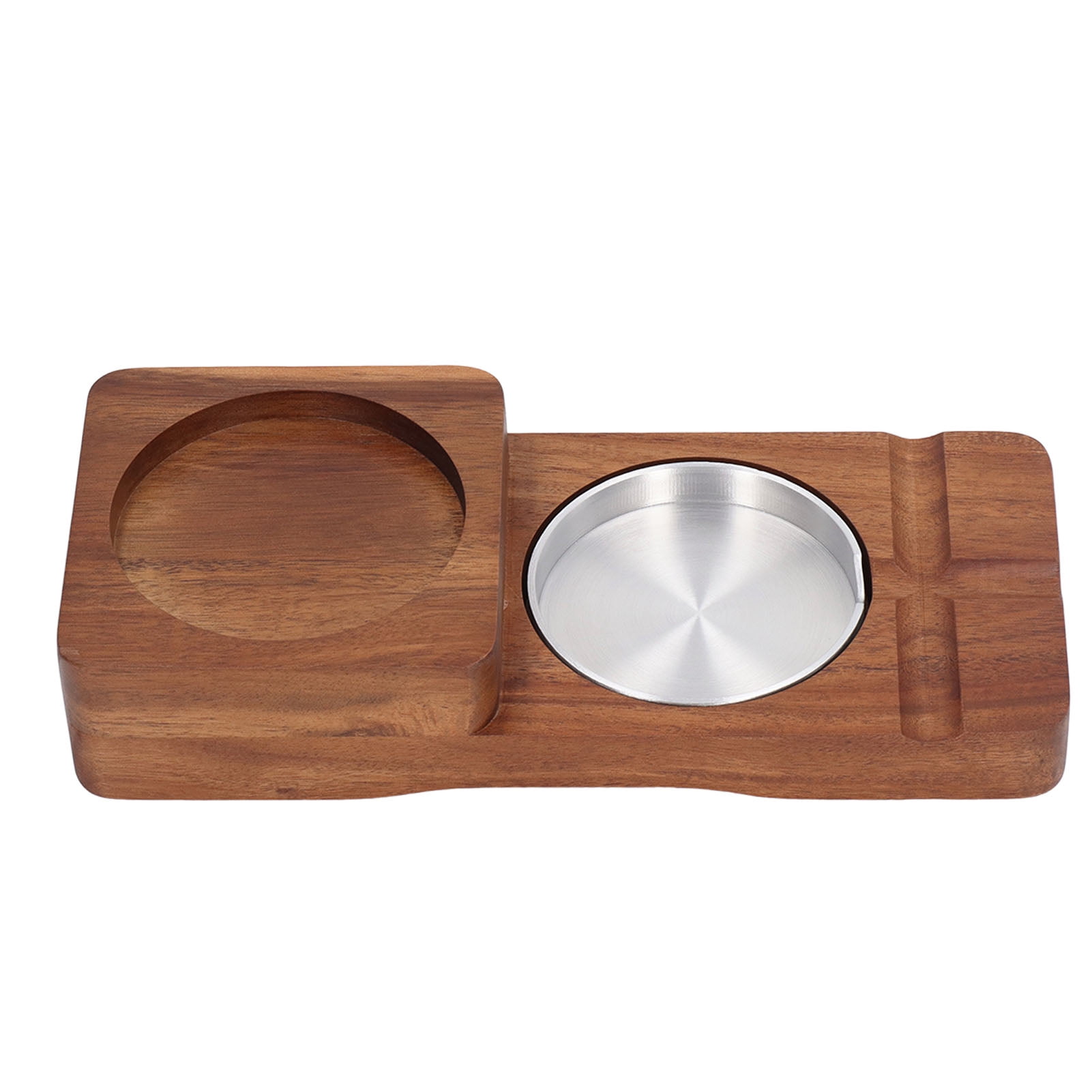 Wooden Cigar Ashtrays Coaster Retro Detachable Exquisite 2 in 1 Whiskey