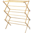 thumbnail image 1 of Home-it Wooden Clothes Drying Rack for Laundry - Collapsible Folding Bamboo Laundry Drying Rack for Drying Clothes - Heavy Duty Pre Assembled, 1 of 6