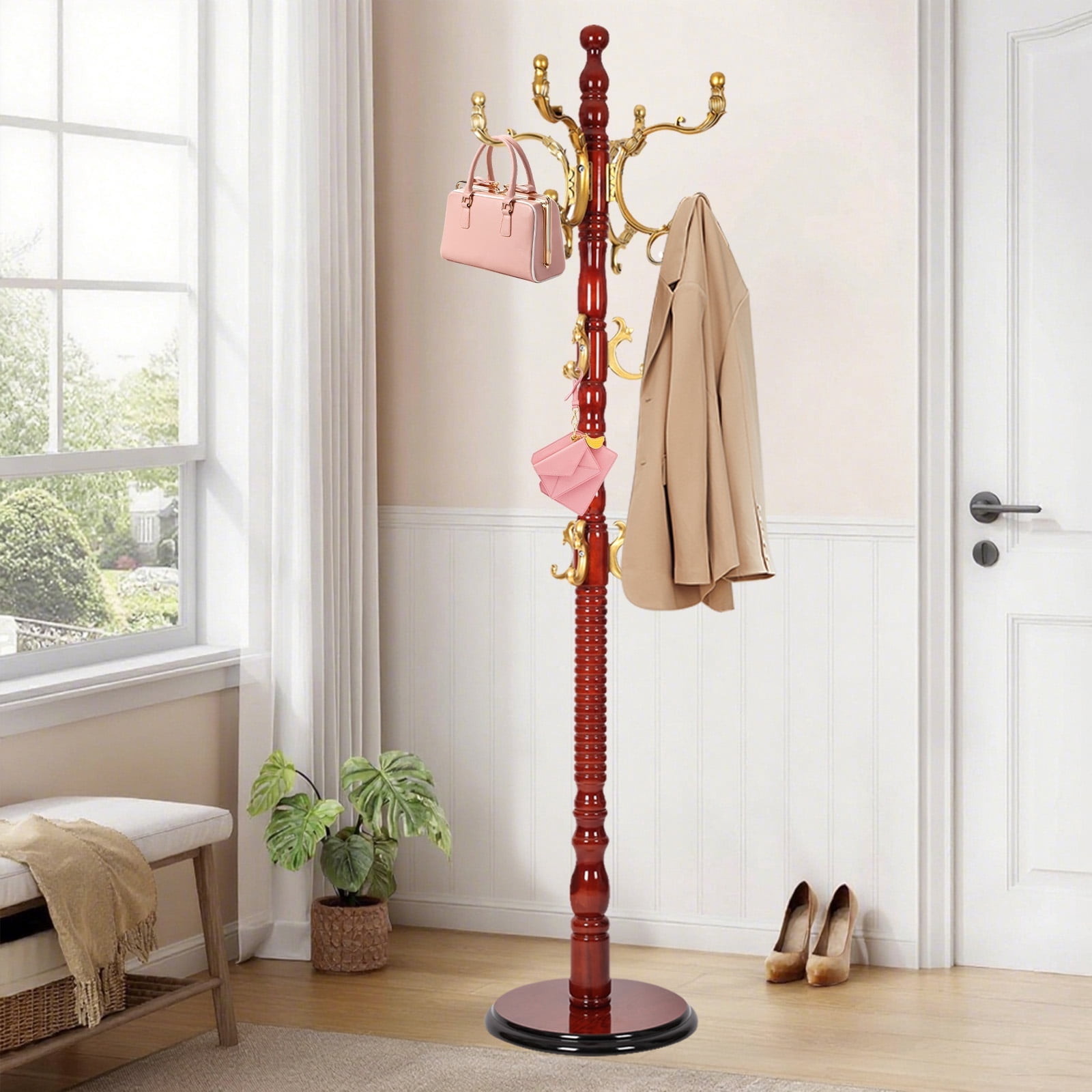 Wooden-Coat-Rack-Freestanding-
