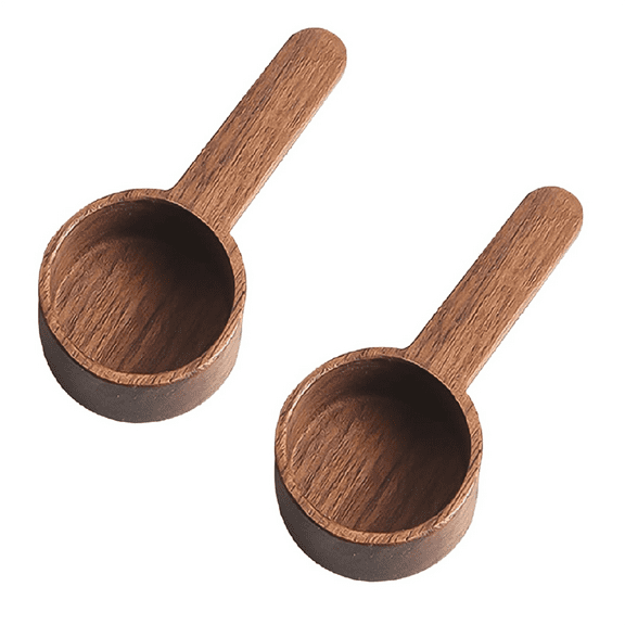 Wooden Coffee Measuring Spoons Food Grade Long Handle Spoon Wooden Coffee Measuring Spoons Coffee Bean Measuring Spoon,2 x Spoon,As Shown