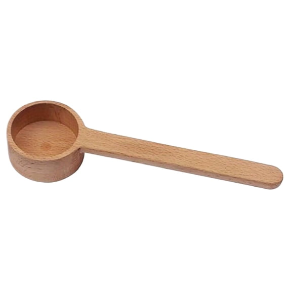 Wooden Coffee Spoon In Walnut,Coffee Scoop,Coffee Measuring Spoon, Coffee Scoop Measuring For Coffee Beans, Soup Cooking Mixing Stirrer Kitchen Tools Utensils,1 Wooden Tea Scoop(4.6x16.8cm)