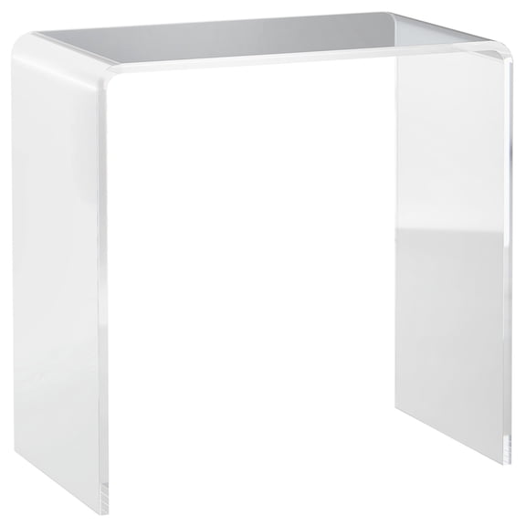 Wooden Coffee Tables, 21" Long Rectangle All Acrylic 15mm Thick Waterfall Coffee Table, Clear, Clear Coffee Tables,Acrylic Round Coffee Tables, Furniture Primary Living Space Tables