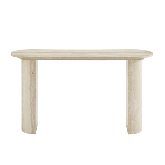 Wooden Coffee Tables, 55.12 Inch Faux MARS marble Pattern Console Table for Living Room,Narrow Console Table wit, Modern Design MDF Skinny Sofa Table Entrance Table for Hallway, Entrance,Apartment