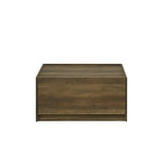 Wooden Coffee Tables, 31.5"W Oak Finish Square Coffee Table with 2 Drawers, Oak Coffee Tables, Engineered Wood Round Coffee Tables, Furniture Primary Living Space Tables