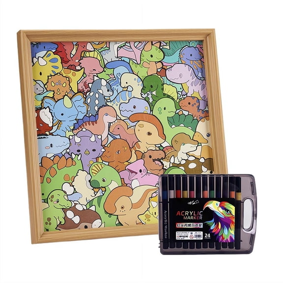 Wooden Coloring Puzzle,DIY Wooden Cat Puzzle Frame, Creative Paintable 3D Cats Puzzles Photo Frames,Paintable Creative Handmade Photo Frame, Cat Puzzles Decor for Craft Lover