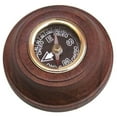 thumbnail image 1 of Wooden Compass 3" Round, 1 of 1