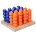 thumbnail image 1 of Wooden Connect Four Game, 4 in a Row Board Game, Tabletop Strategy Game, Wooden Puzzle Game for Family Game Night, Classic Tic Tac Toe Style Game, 1 of 5