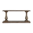 thumbnail image 1 of Wooden Console Table with Balustrade Legs, Brown- Saltoro Sherpi, 1 of 8