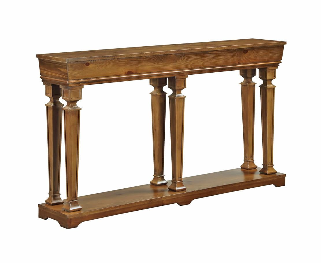 ACME Garrison 60" Rectangular Wooden Frame Console Table with Shelf in ...
