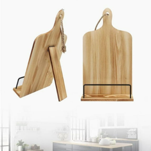 Wooden Cookbook Rack Countertop, Cookbook Stand Recipe Book Holder for Kitchen Counter Adjustable Book Stand Wooden Cookbook Holder Cookbook Stand for Kitchen Counter Cookbook Holder Stand